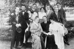 1914-Elitch Theatre Company front row, centre Bruce McRae, right Thais Magrane - photo from Prescott Family Archives