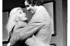 1975 - On stage with Ginger Rogers is Scott Stevenson in a scene from Forty Carats at Historic Elitch Theatre