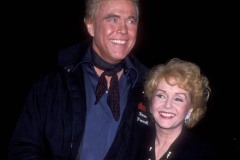 Actor Harve Presnell and family attend the opening of Unsinkable Molly Brown on September 19, 1989 at the Pantages Theater in Hollywood, California. (Photo by Ron Galella/Ron Galella Collection via Getty Images)