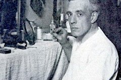 1913 - Stone in his dressing room at Elitch Theatre.