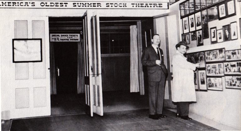 1958 Edward G Robinson and Budd Gurtler at Elitch Theatre