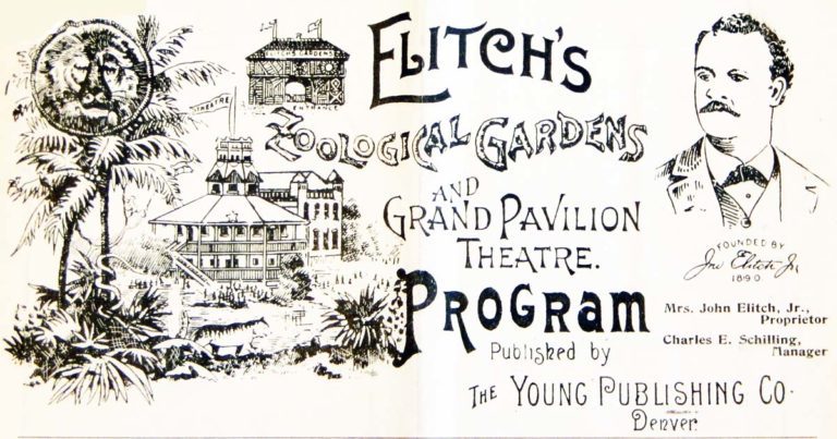 June 19, 1893, program from Elitch Gardens