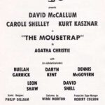 1976-06-21 - Mousetrap - David McCallum and Carole Shelley - Title Page - Elitch Theatre