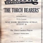 1928 Historic Elitch Theatre Program for The Torchbearers by George Kelly at Elitch Theatre.