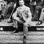 Raffaelo Cavallo seated in front with the 1902 Orchestra.