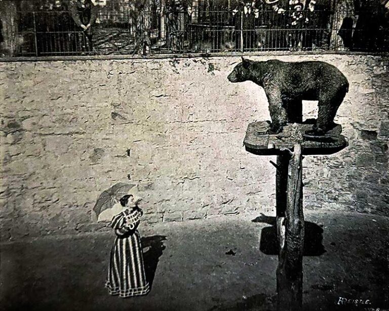 1900 cir - Mary and Jim the Bear