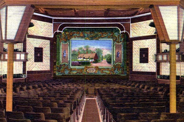 1960cir Theatre Interior with Anne Hathaway Curtain