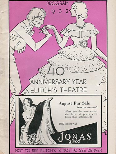 1932 Program Cover for 40th Anniversary
