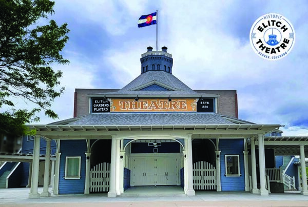 Historic Elitch Theatre Postcard - Theatre Front