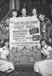 1953 - July 17th, Glenn Miller Story Benefit at Elitch's Trocadero Ballroom.