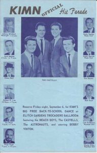 1963- September 6th - Beach Boys at Elitch's Trocadero Ballroom.