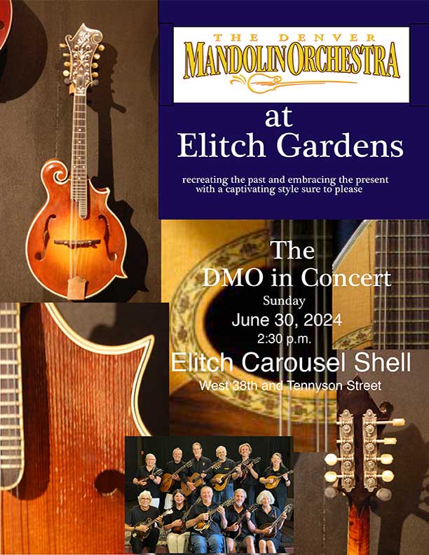 Denver Mandolin Orchestra - June 30th Concert in the Carousel Shell