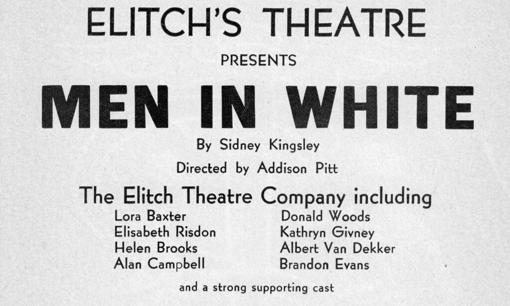 1934 Men In White Promotion – Donald Woods, Kathryn Givney, Addison Pitt – cropped